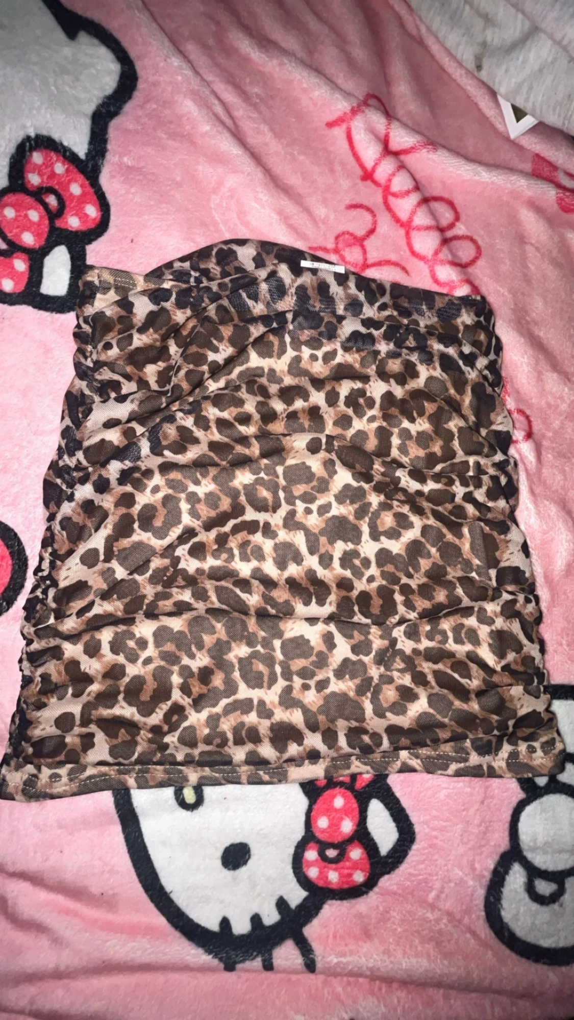 leopard mönstrad kjol - 3