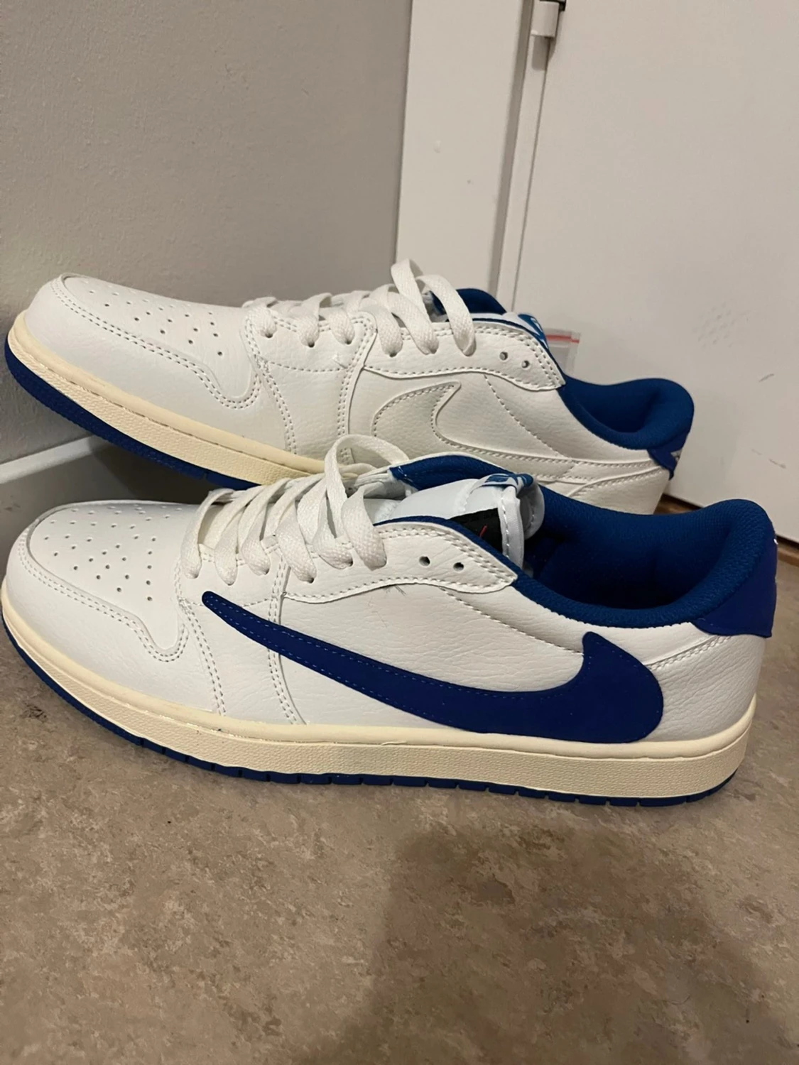 Nike Air Jordan 1 Low Travis Scott blå/vit