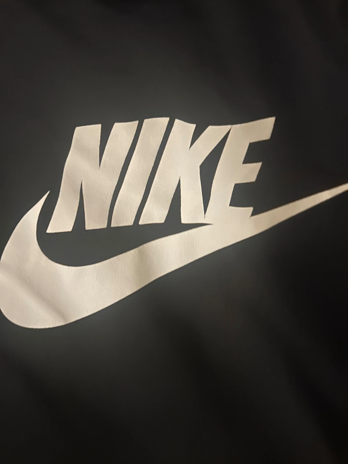 Svart Nike hoodie med vit logga - 2