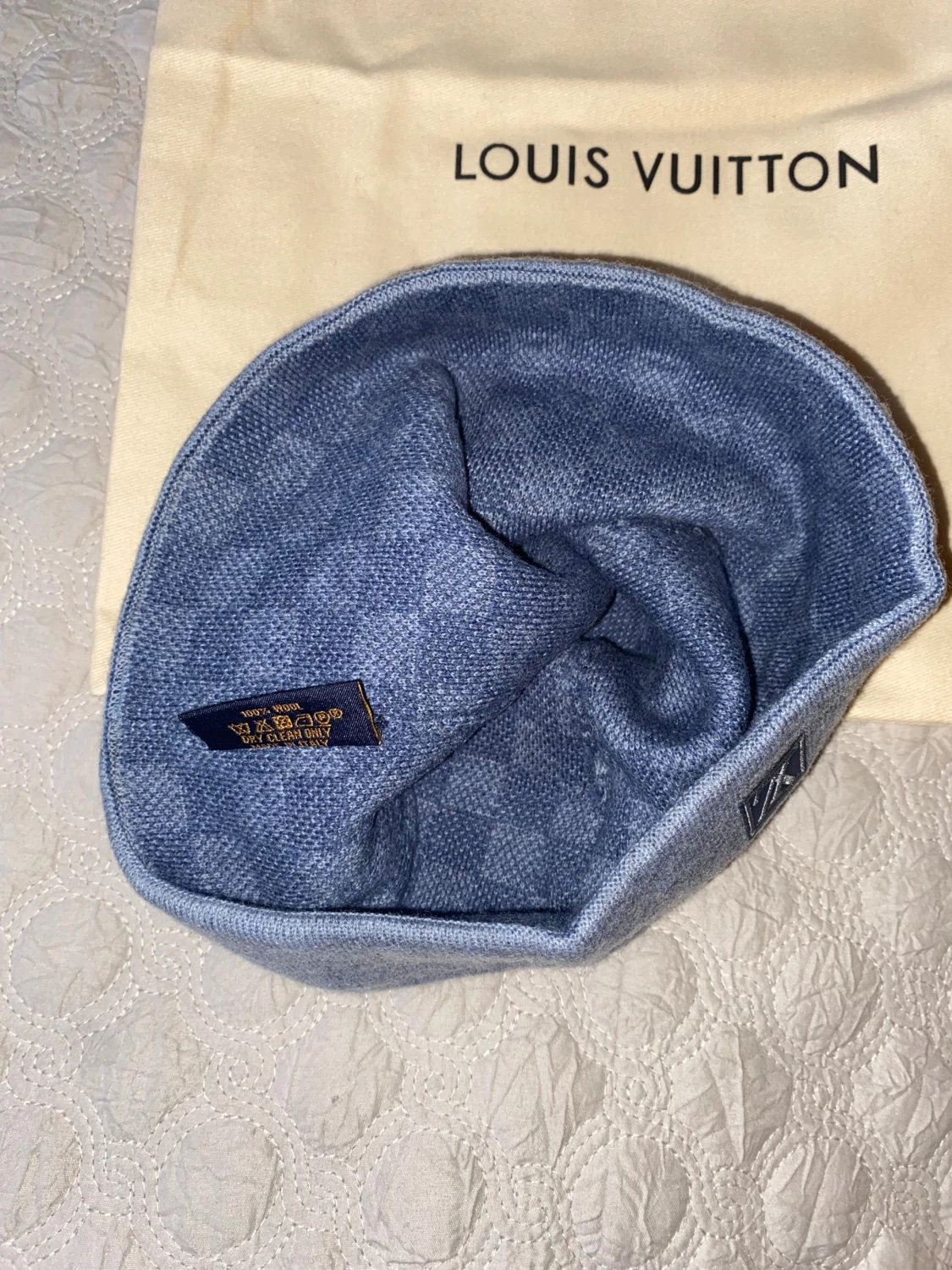 Blå Louis Vuitton mössa  - 1