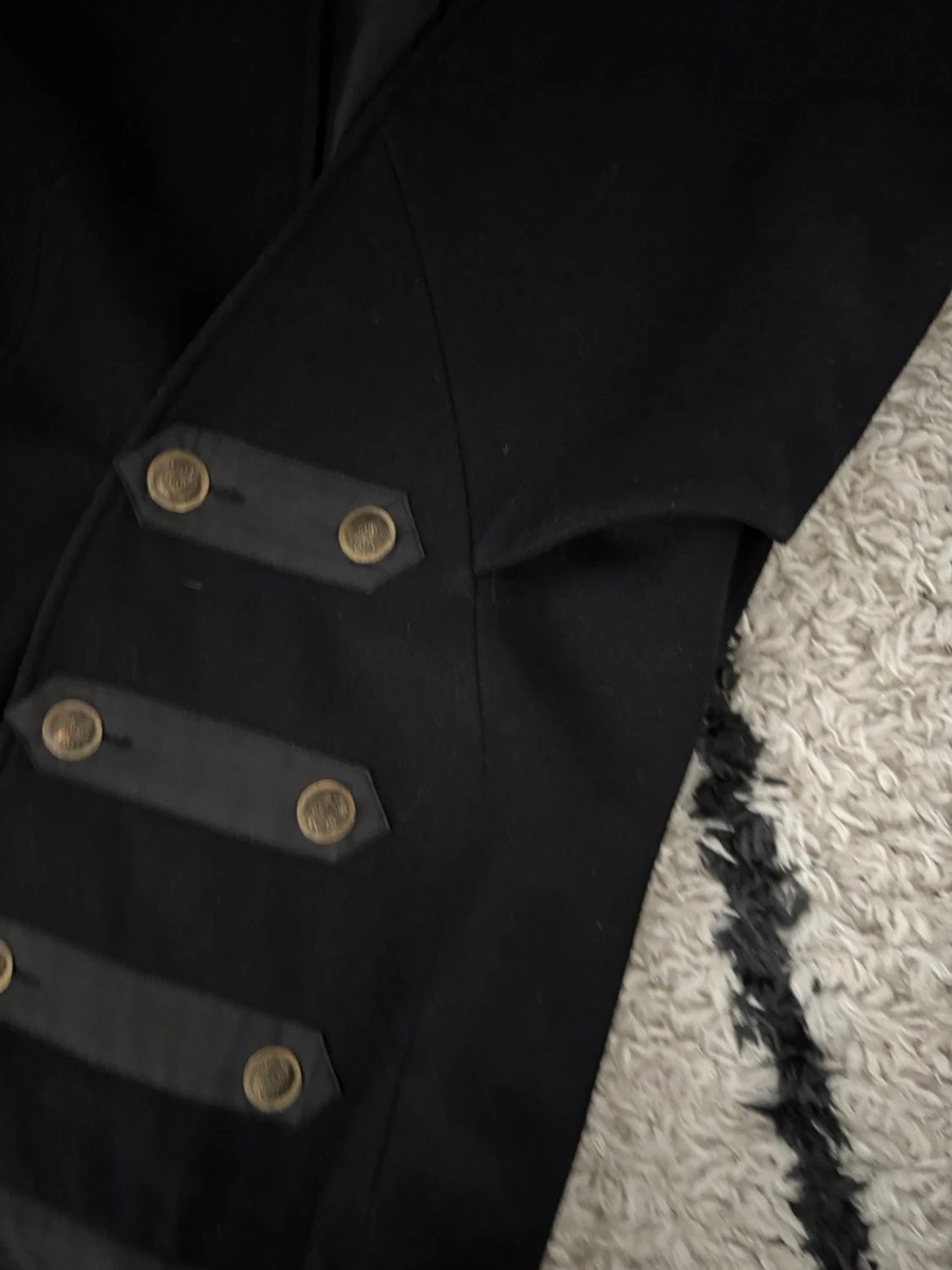 Avant garde asymmetrical double breasted coat - 2