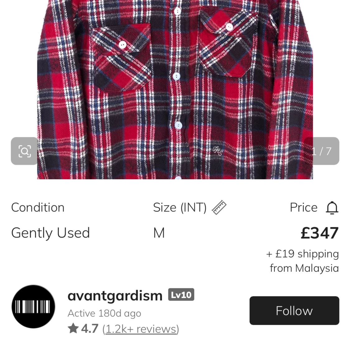 Number Nine flannel  - 4