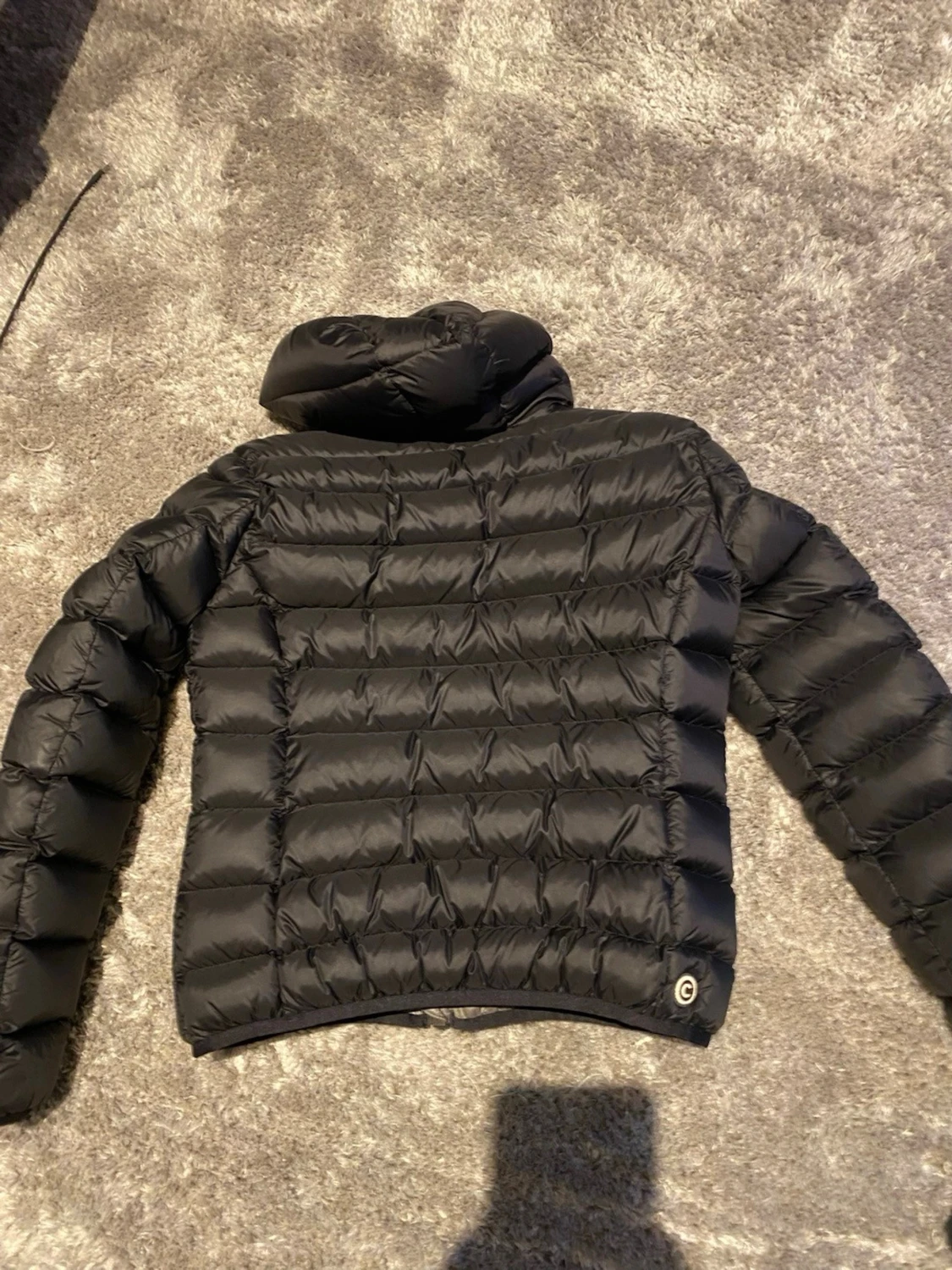 Svart dunjacka från Colmar med huva - 1