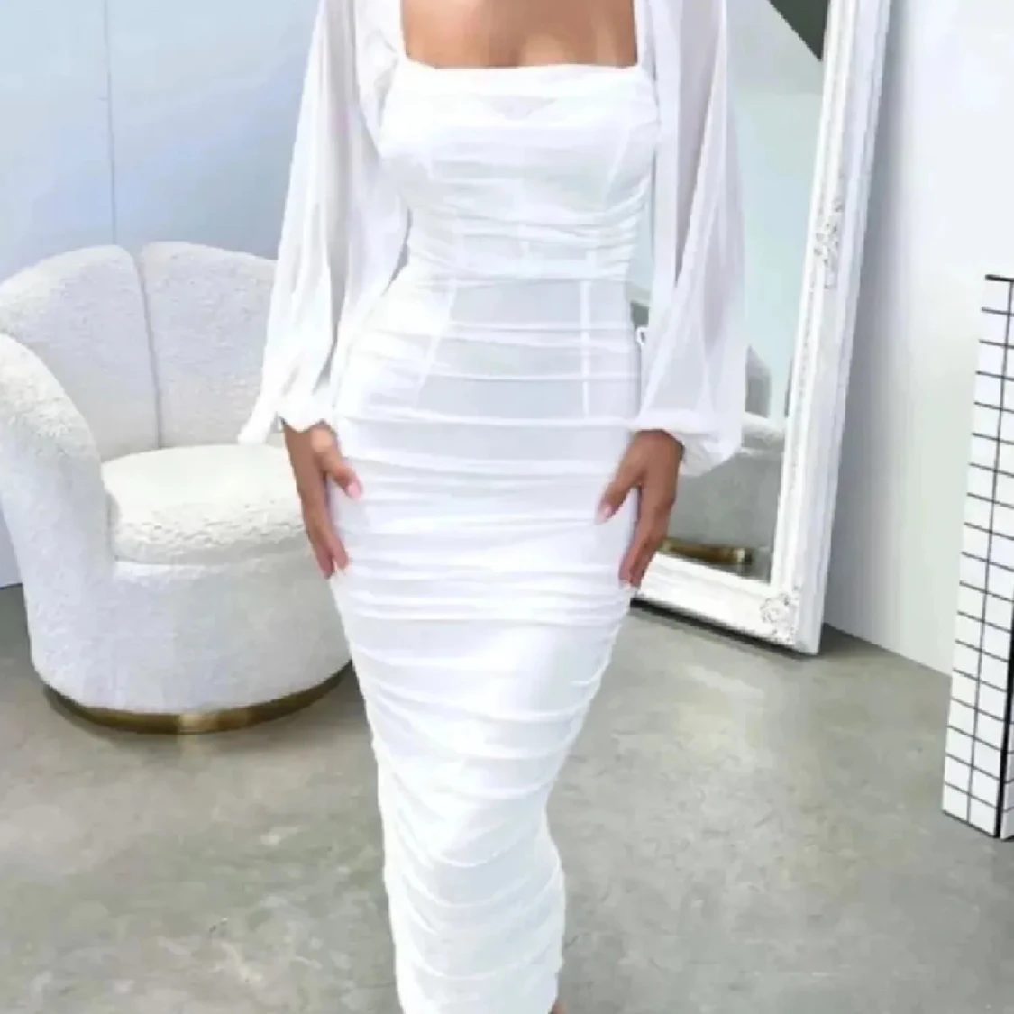 Vit långklänning från THATSSOFETCH