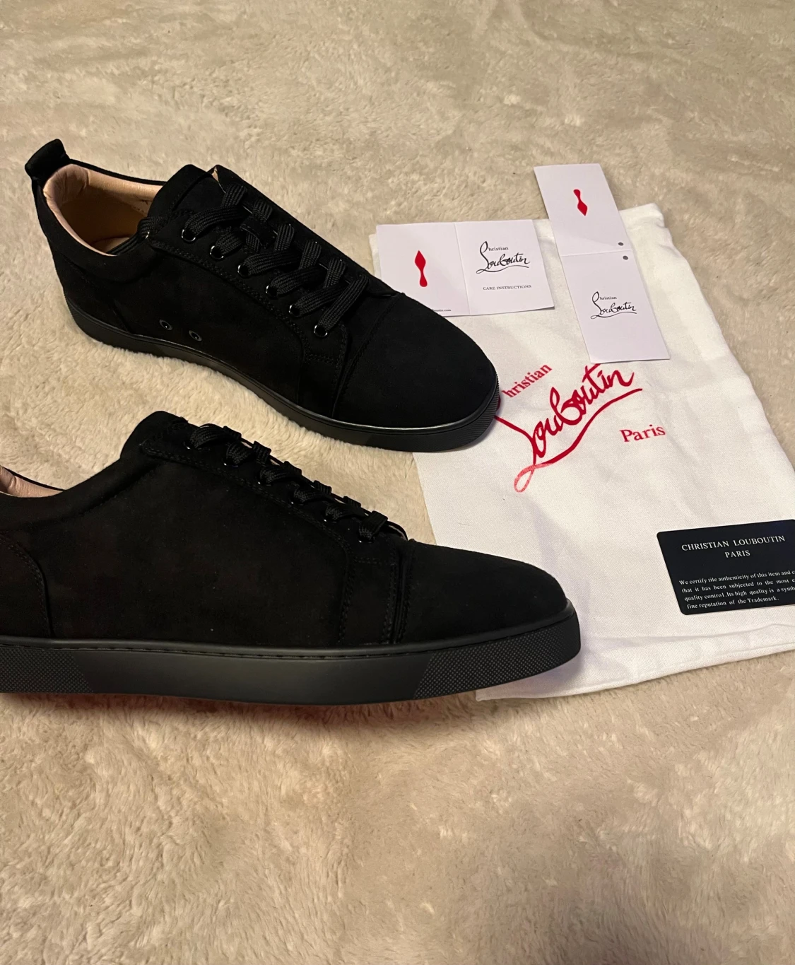 Svarta sneakers från Christian Louboutin - 4