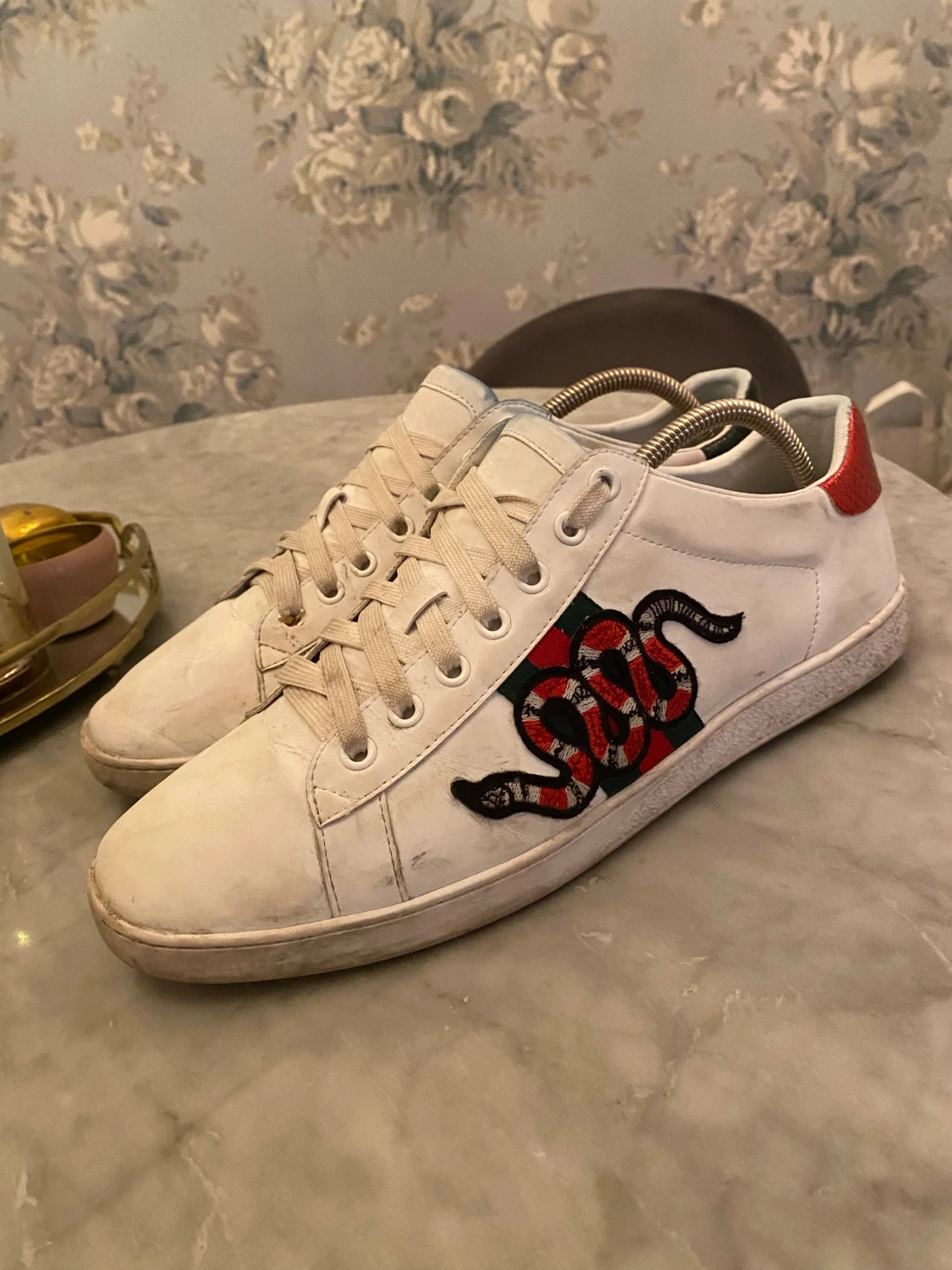 Gcci Ace sneakers med orm och ränder - 2