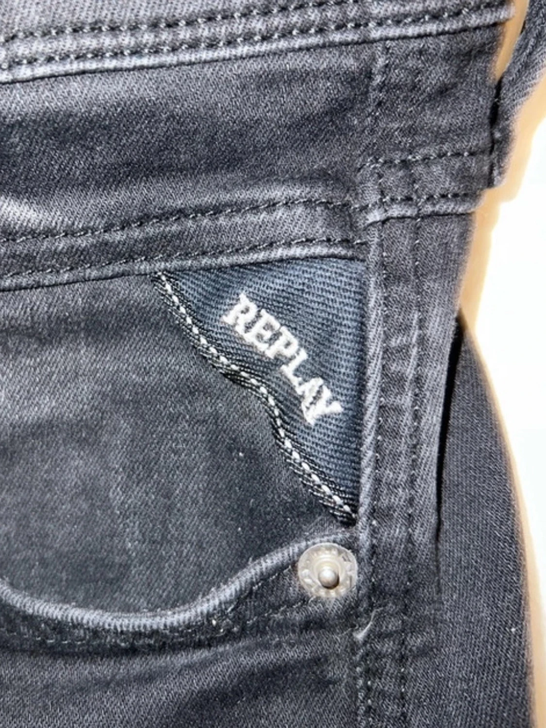 Replay Anbass Jeans Svarta - 3