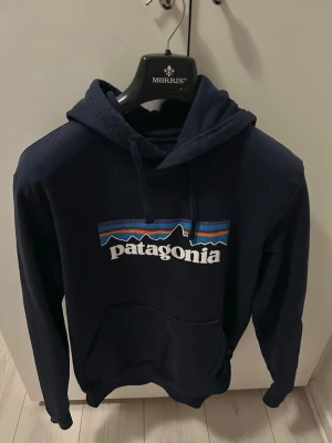 Patagonia Hoodie - Tja, säljer denna lite schysstare hoodie från Patagonia. Den är blå och i väldigt bra skick. Inget täcken på användning och är i stl S. Perfekt nu till vintern då den är varm och skön, enkel att styla osv!