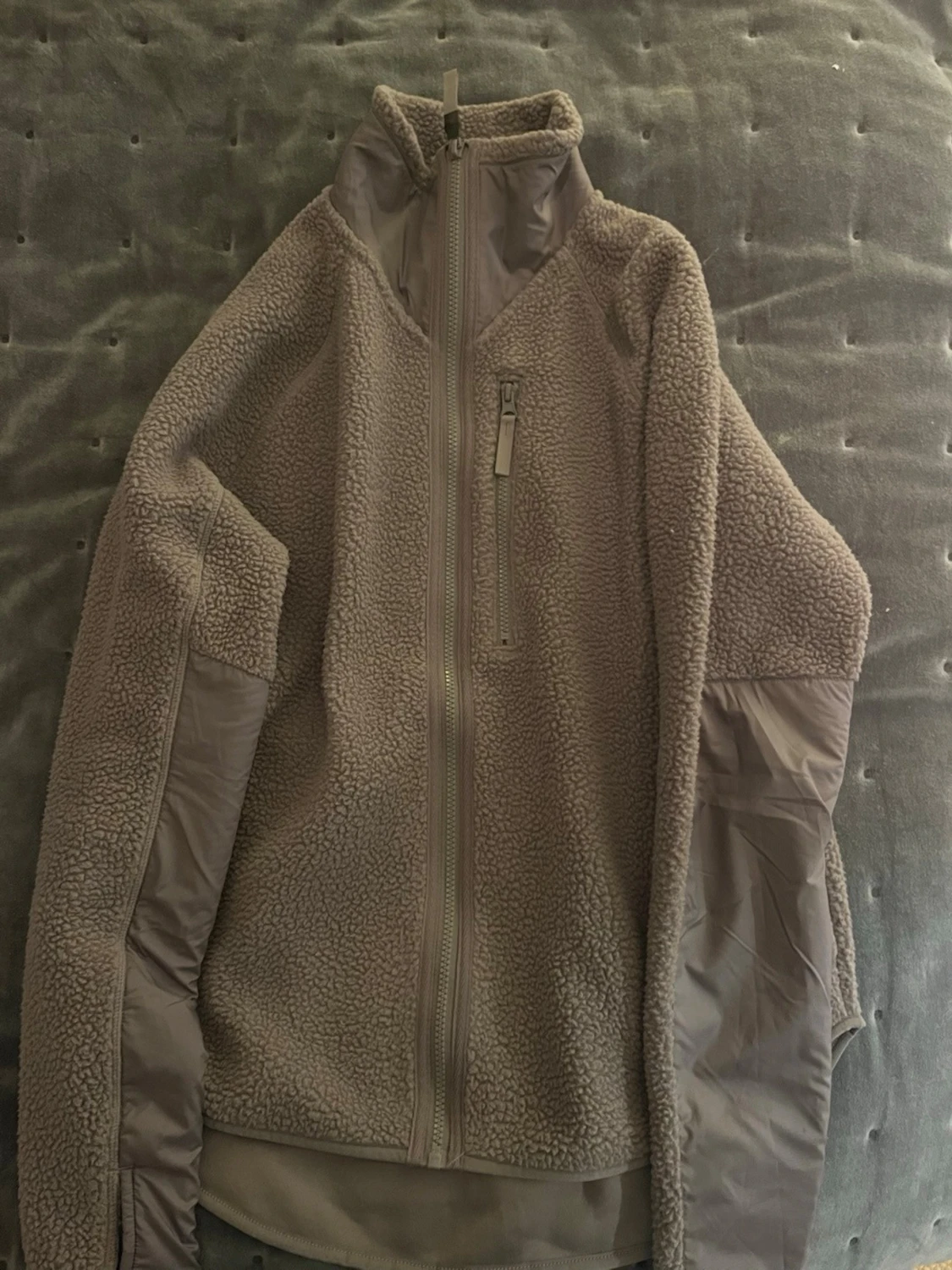 Beige teddyjacka från Move, S