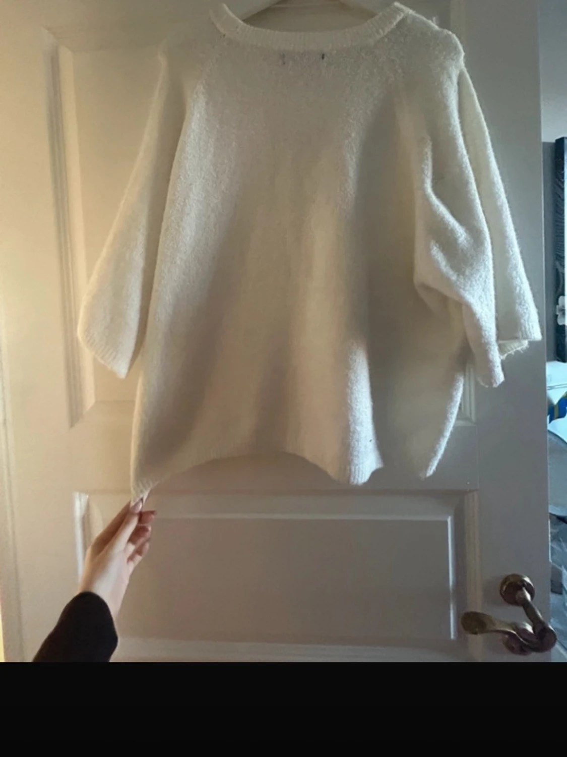 Vit stickad tröja från lager 157 - 1
