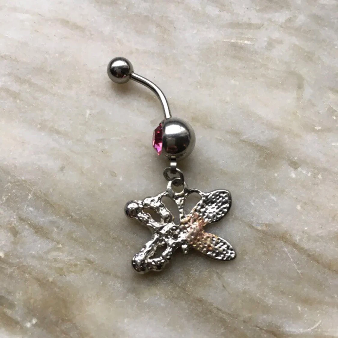 Navelpiercing/ smycke/ accessoarer/ fjäril, 2000tal - 1