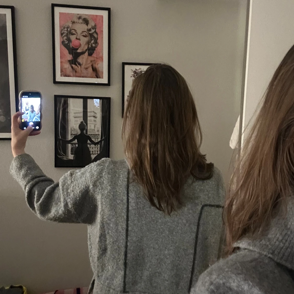 Grå polotröja i ull med svarta detaljer från Zara  - 2