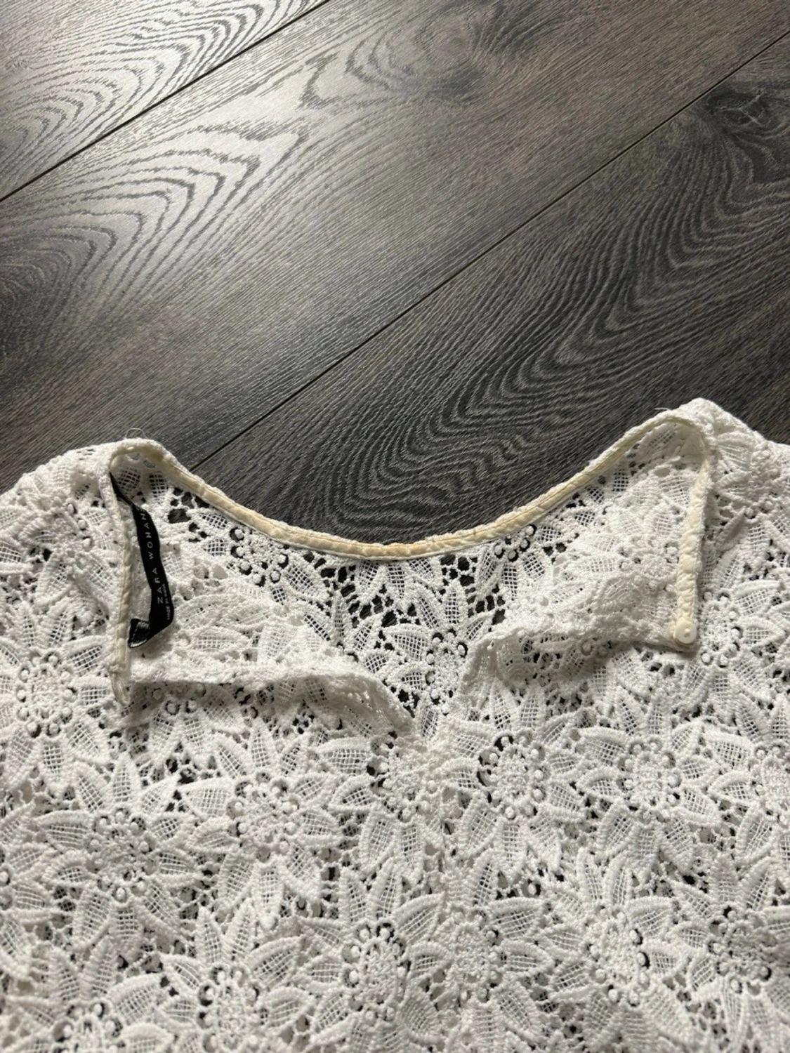 Vit spetsblus från Zara - 2