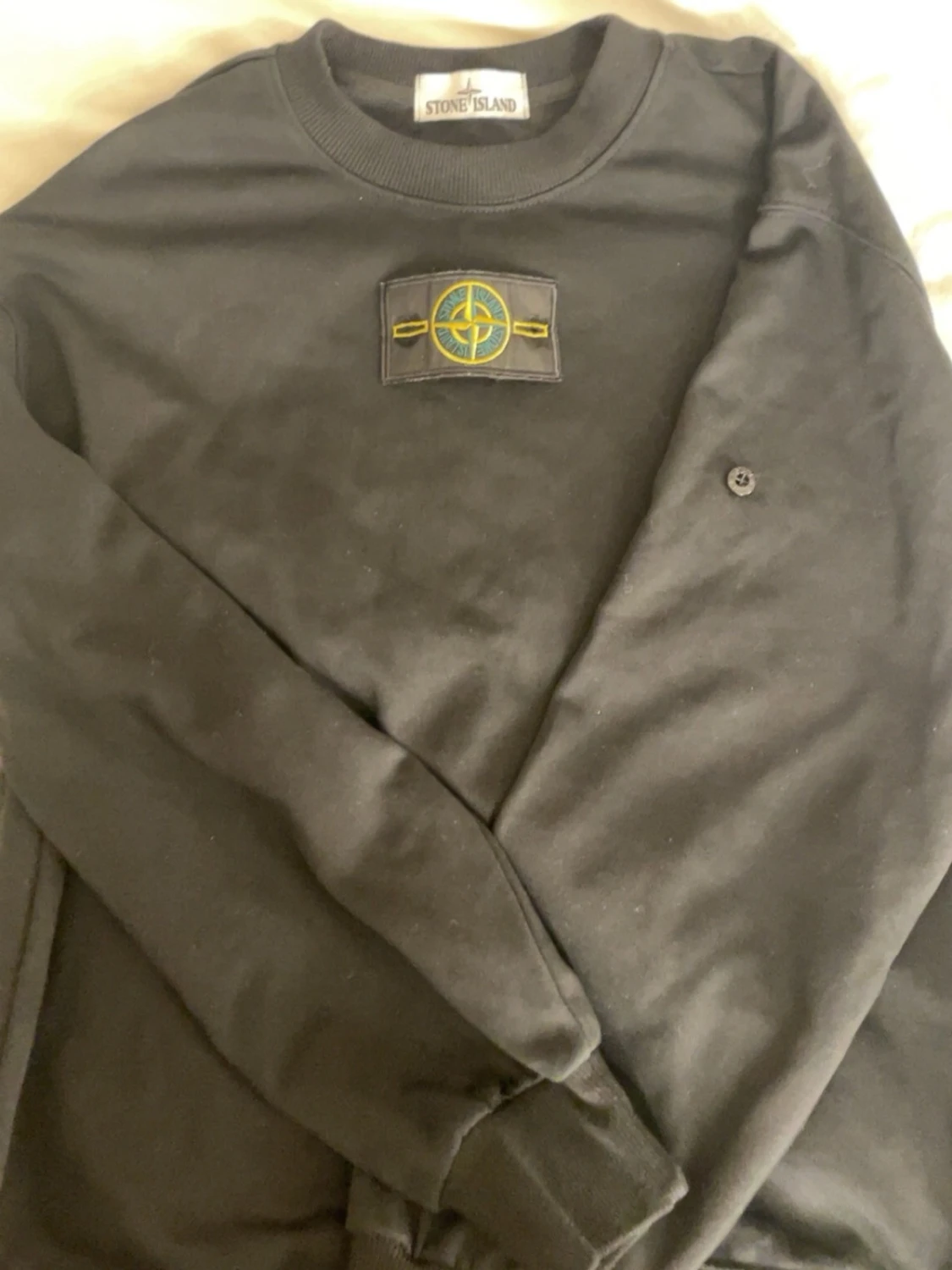 Svart sweatshirt från Stone Island