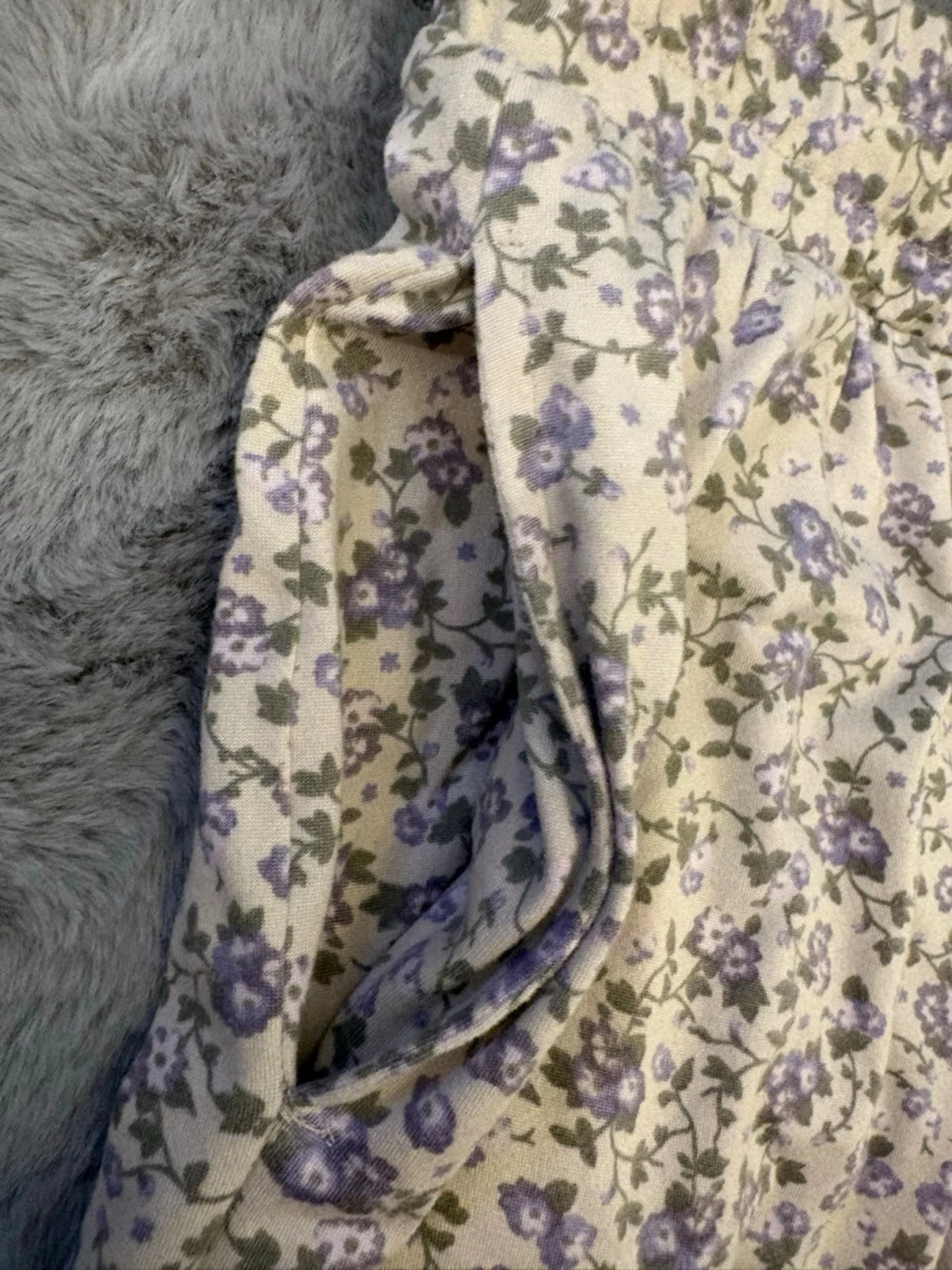 Blommiga vida byxor i bomull - 3