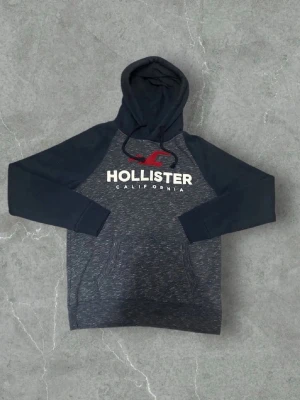 En mörkblå hoodie från hollister - Mörkblå hollister hoodie som är varm och skön! Priset är inte inte hugget i sten och är öppen för frågor eller annat!