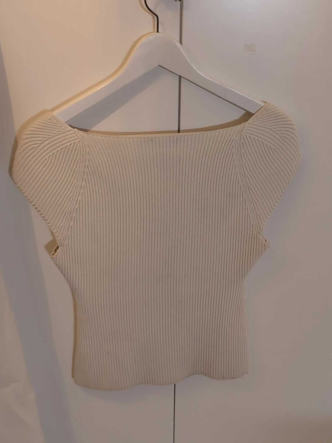 Beige ribbad topp från H&M - 2