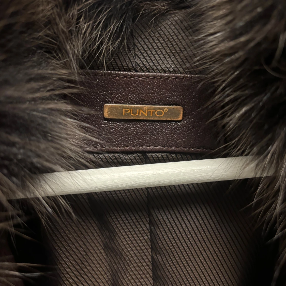 Brun pälsjacka från Punto - 2