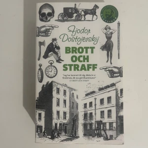 Brott och Straff - En av världslitteraturens största klassiker! Brott och Straff tar dig till 1800-talets Ryssland med spännande illustrationer och citat. Perfekt för dig som gillar djupa berättelser och vill utforska klassiska teman om moral och skuld.
