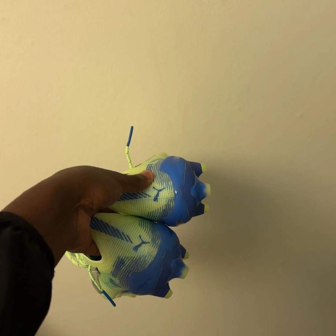 Puma Ultra blå/gula fotbollsskor - 1