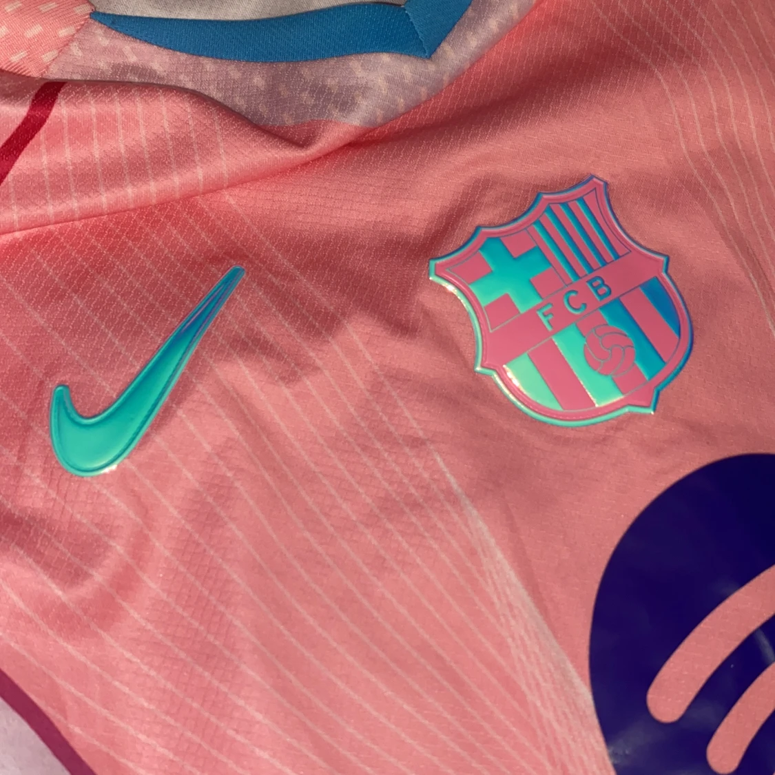 Barça Lamine Yamal rosa Nike tröja - 2