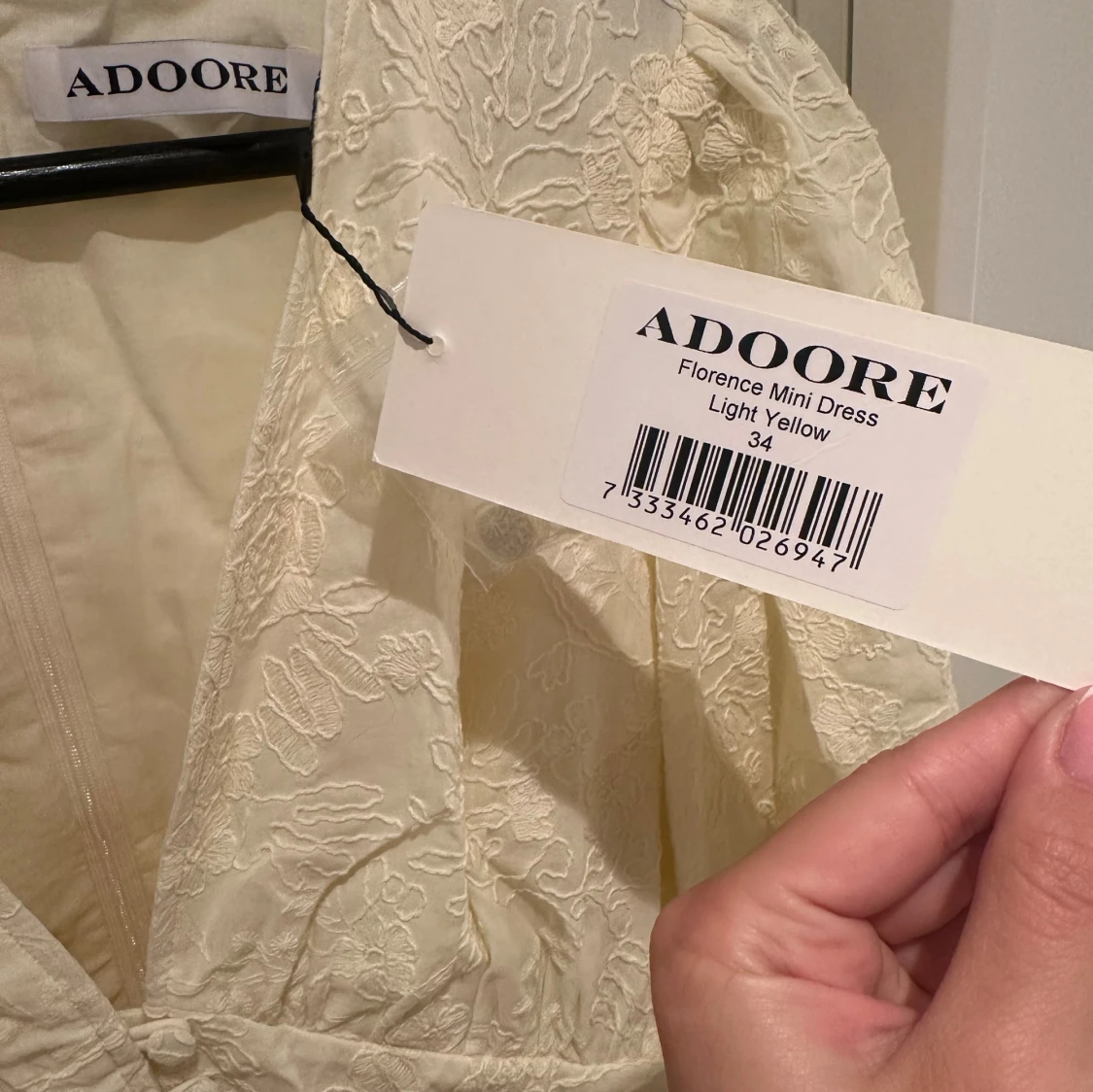 Adoore klänning, ljusgul - 1