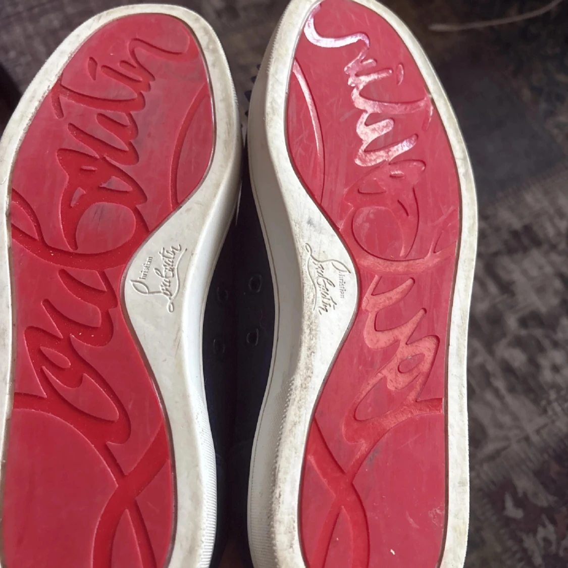 Mörkblå Christian Louboutin sneakers - 3