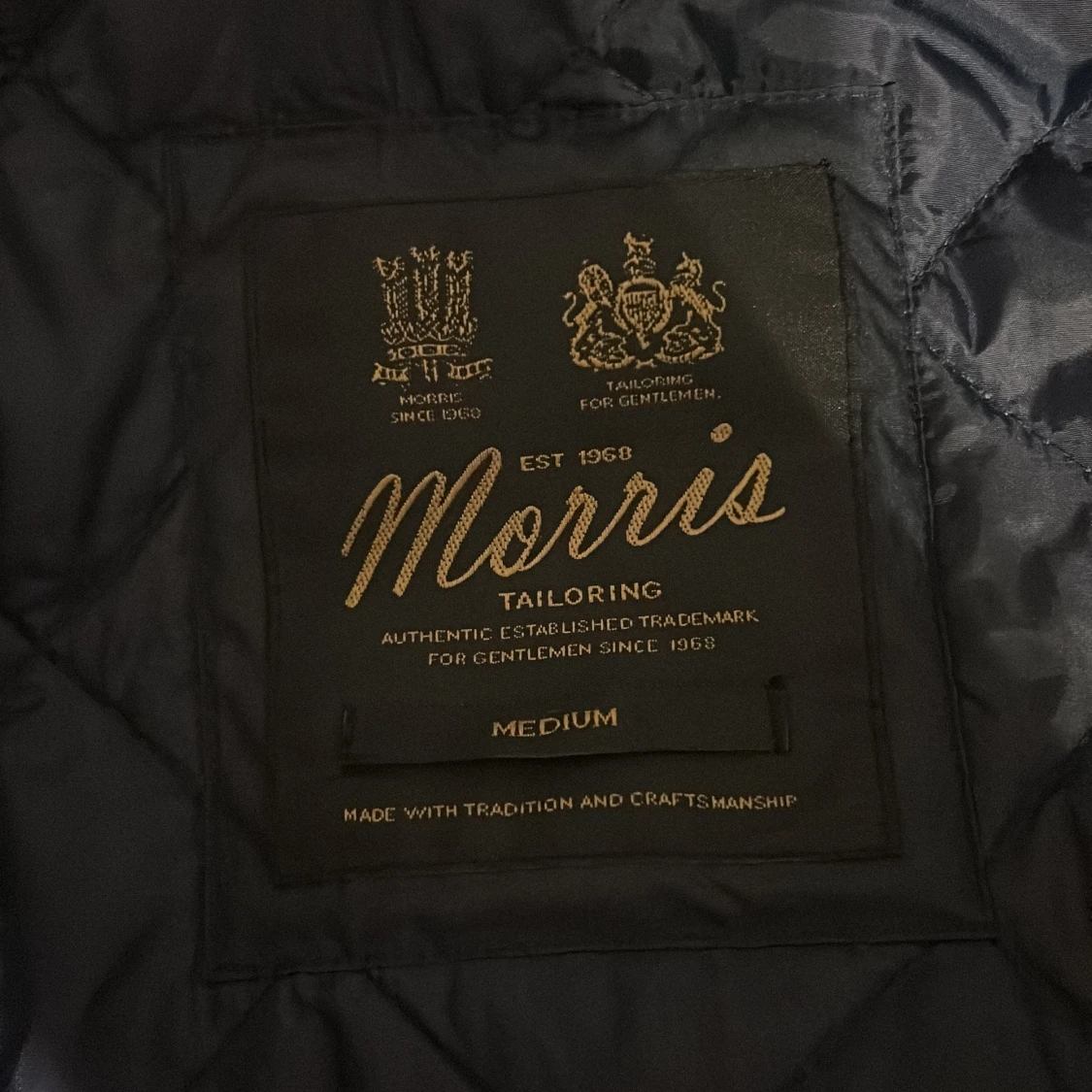 Mörkblå quiltad jacka från Morris - 1