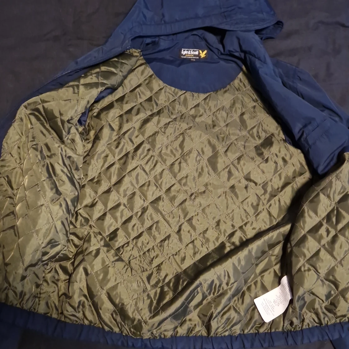 Marinblå windbreaker Lyle & Scott Junior - 3