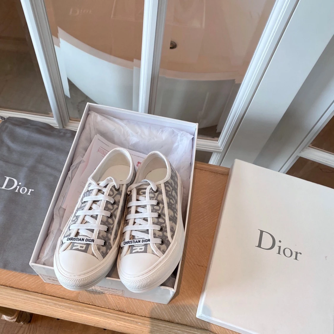 Dior sneakers med monogrammönster - 1