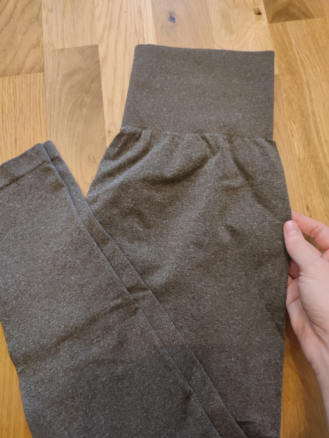 Khaki Leggings i Storlek S - 3