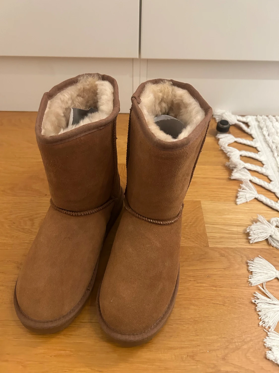 Bruna  höga boots i mocka - 3