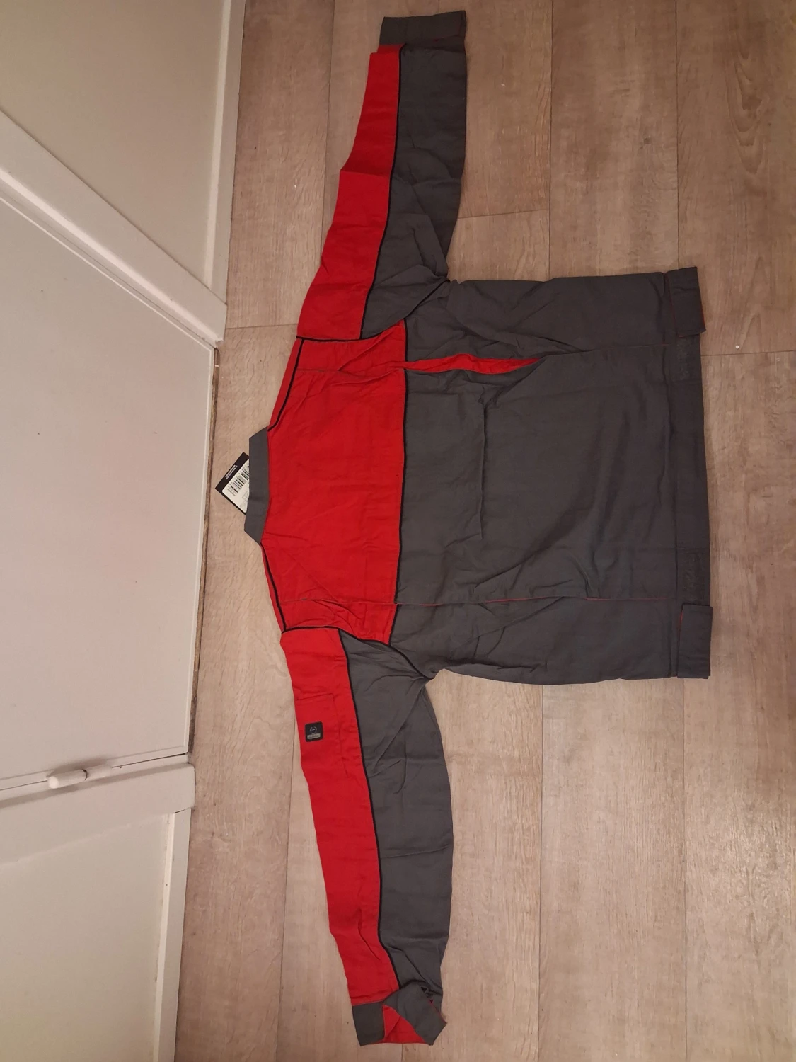 Grå och röd twilljacka från Univern XL - 4