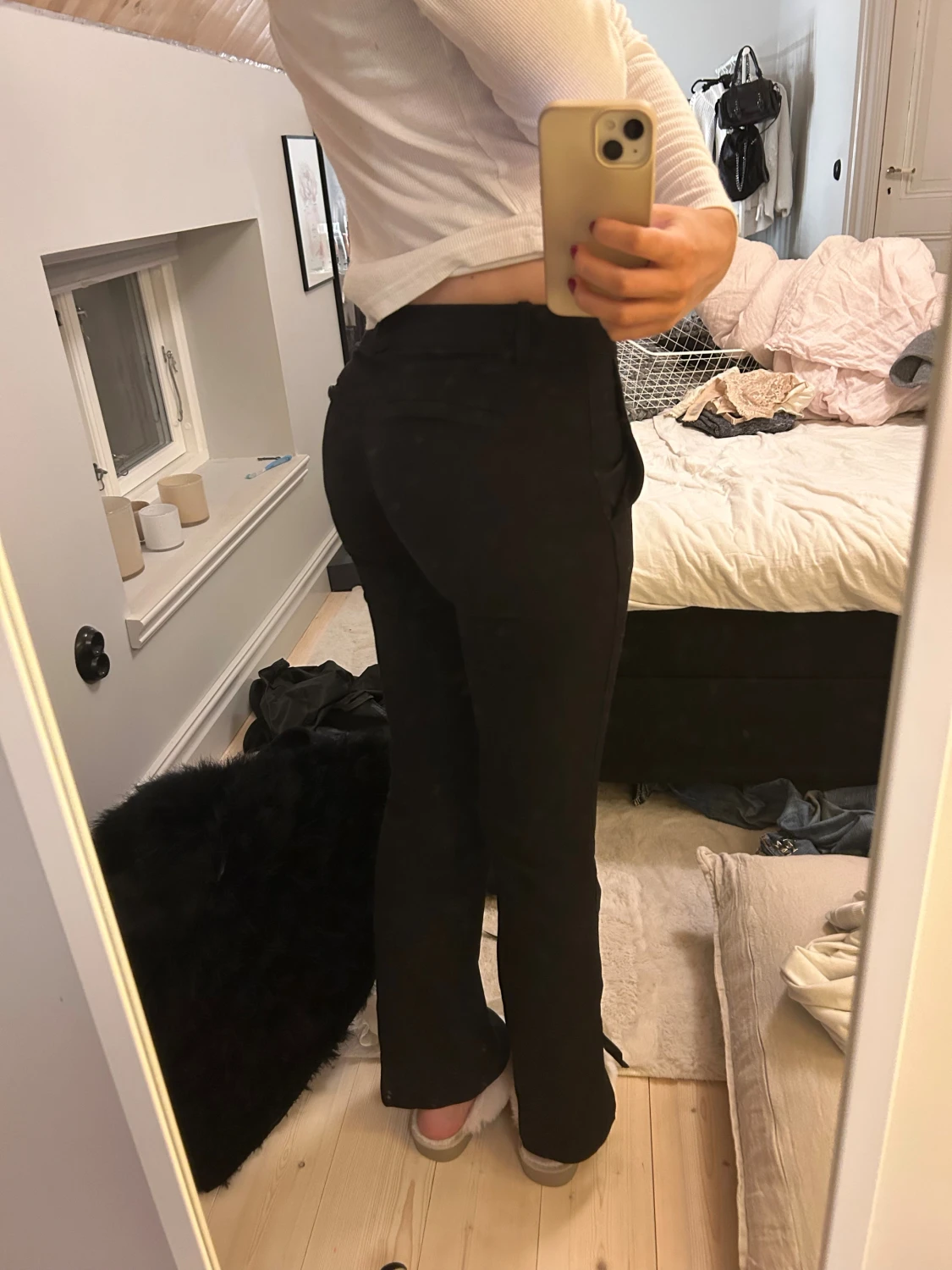 Lågmidjade kostymbyxor  - 1