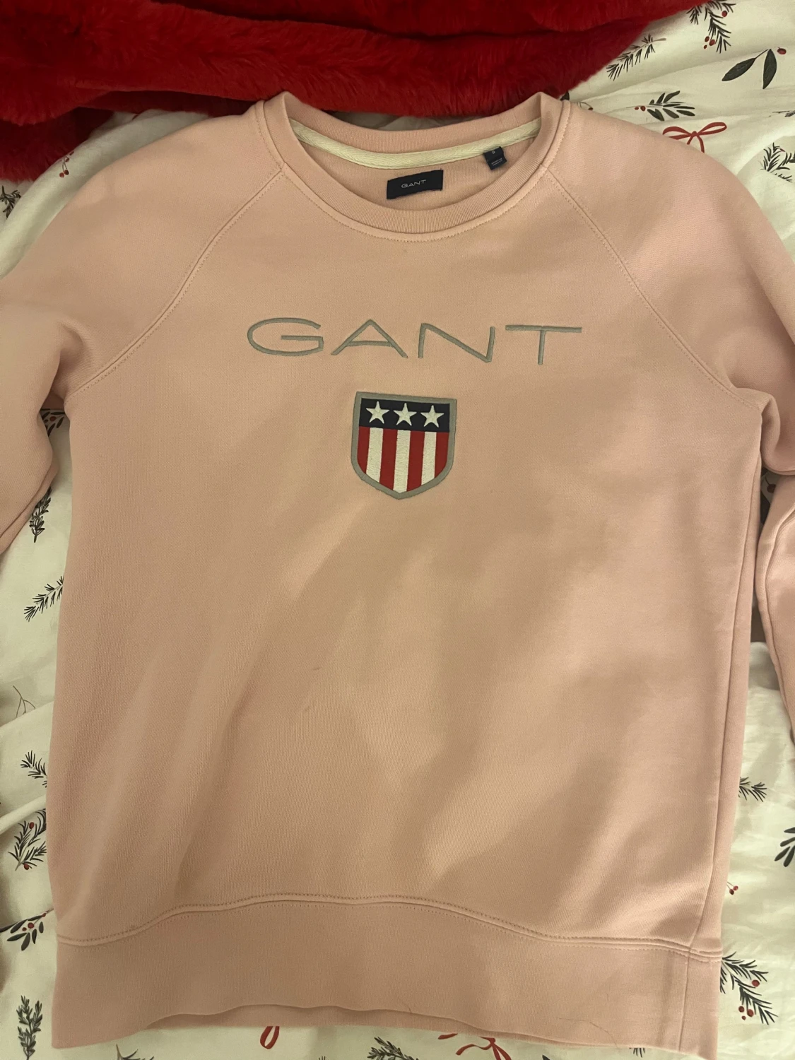 Rosa sweatshirt från GANT med tryck