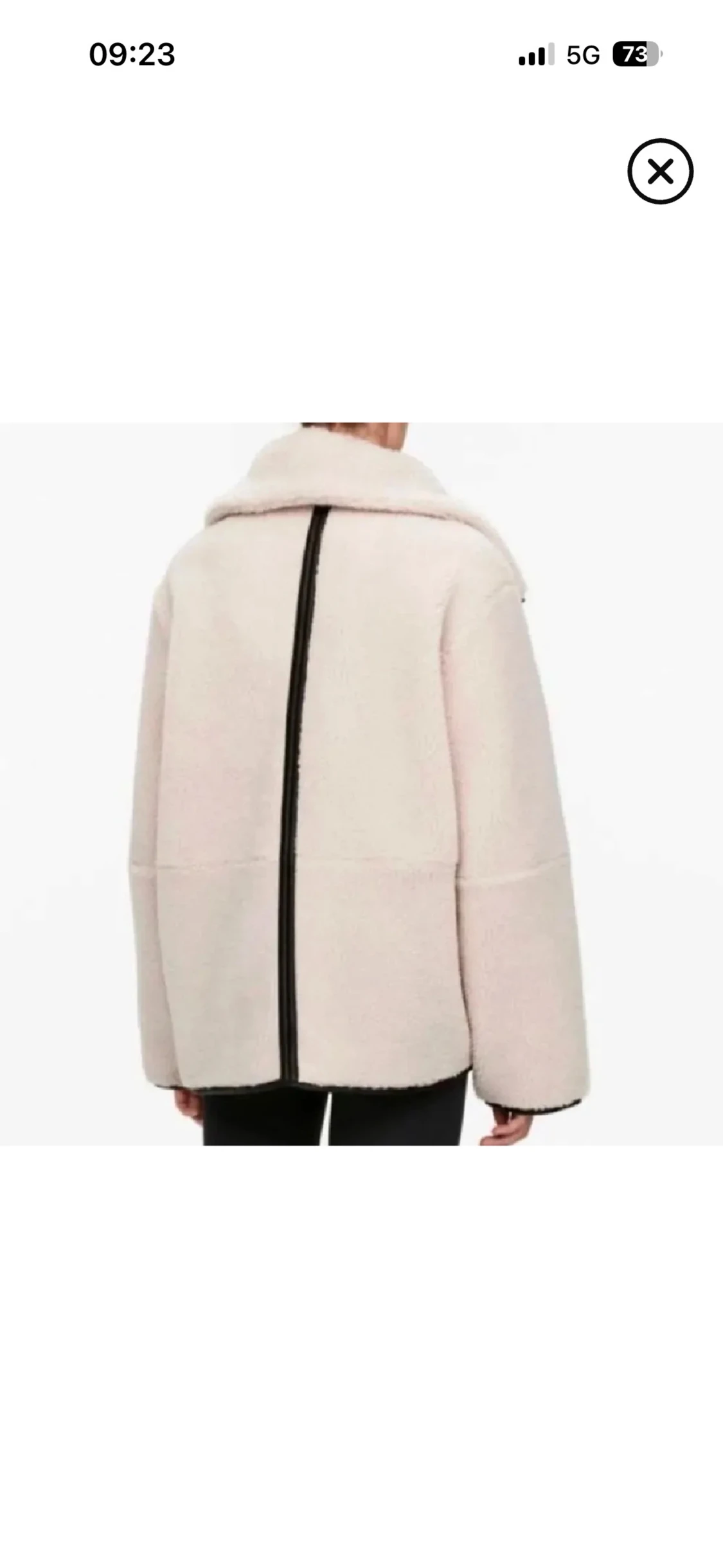 Beige pilé jacka från Arket - 1