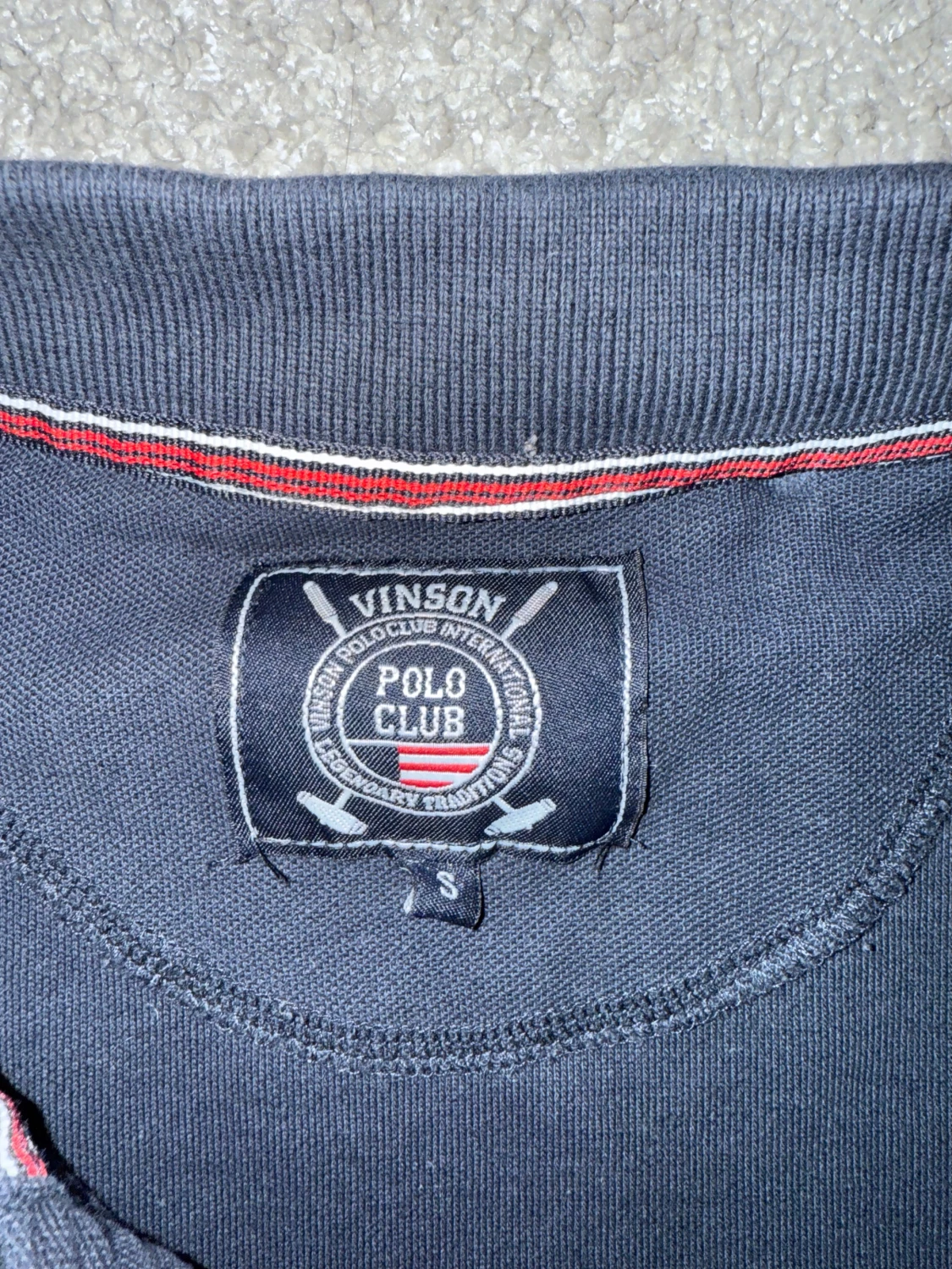 Svart pikétröja Vinson Polo Club S - 1