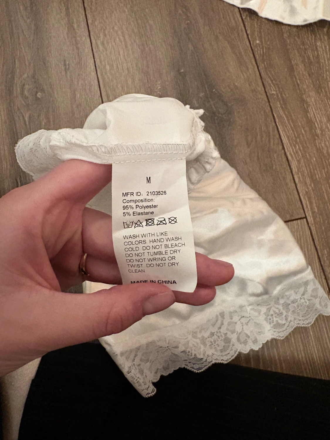 Vitt pyjamas set - 5