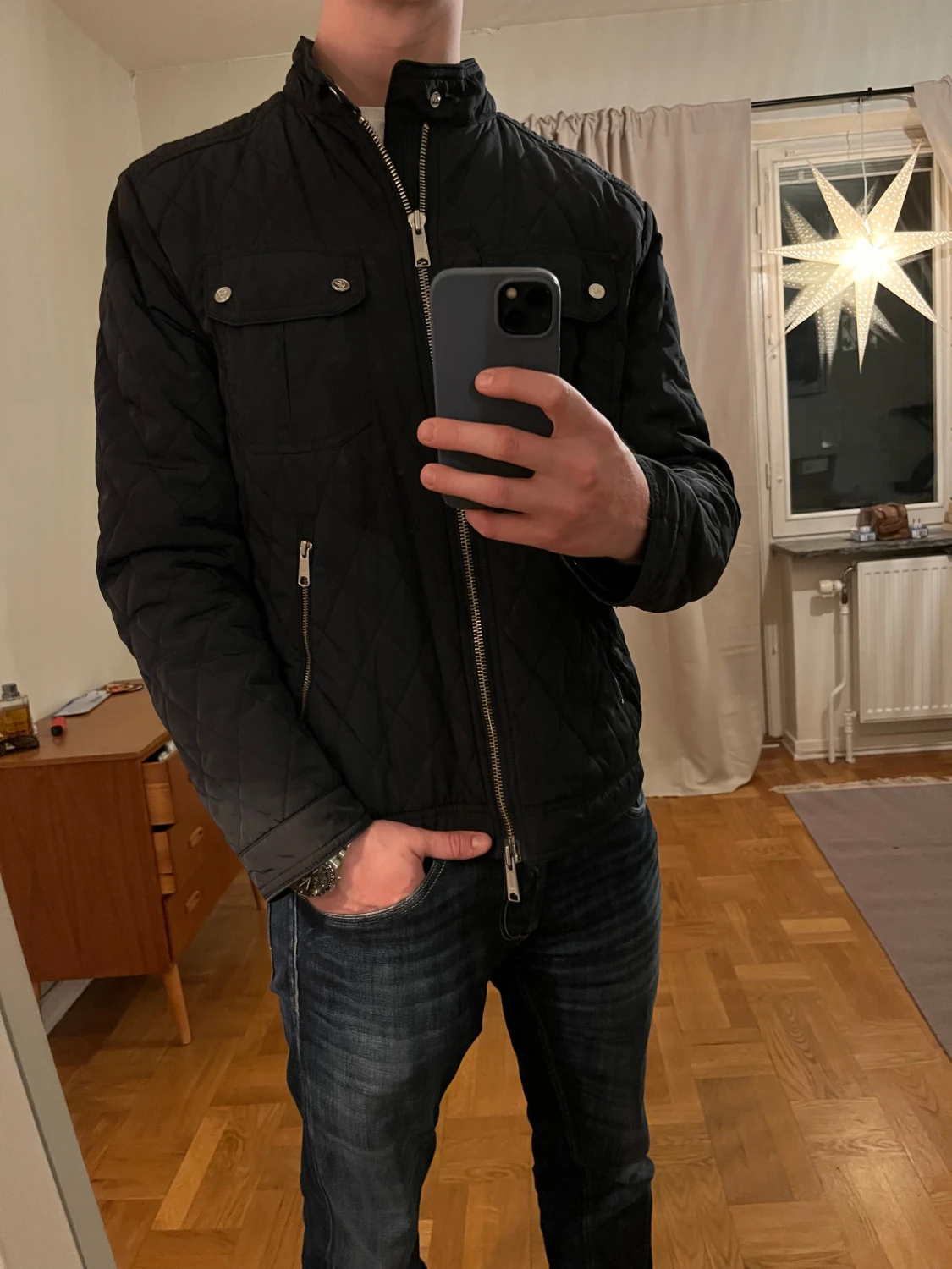 Mörkblå Riley jacka  - 1