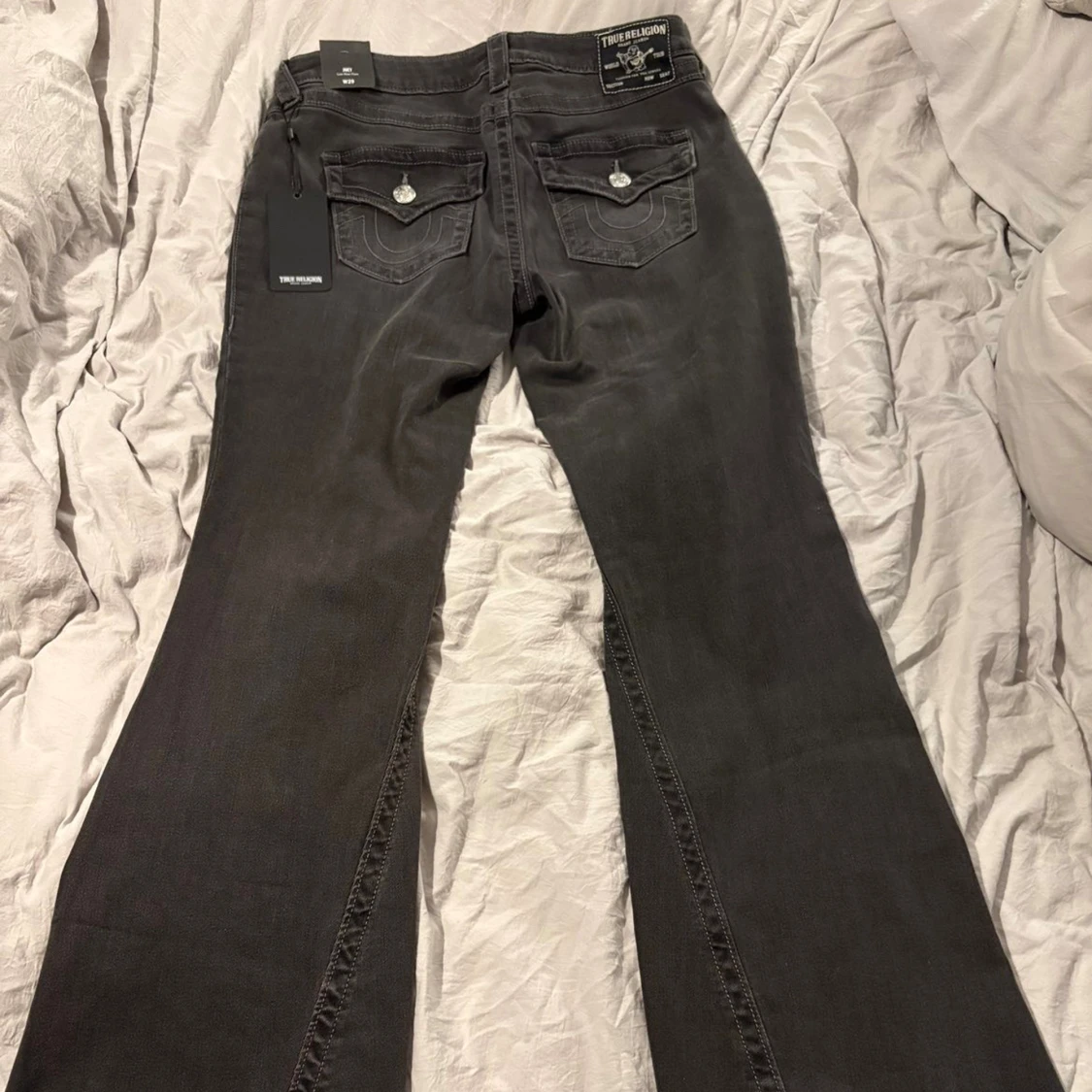 True Religion Joey Low Rise Flare Jeans - 1