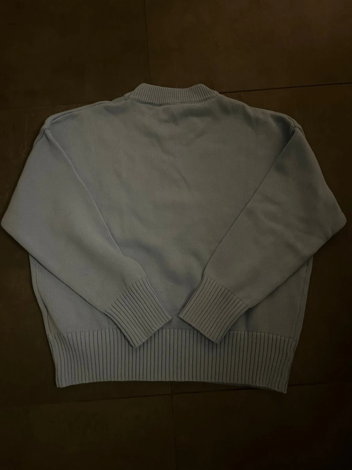 Ljusblå stickad tröja från Ami - 1