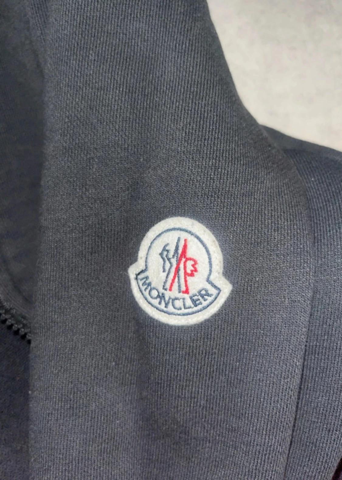 Svart Moncler zip - 2