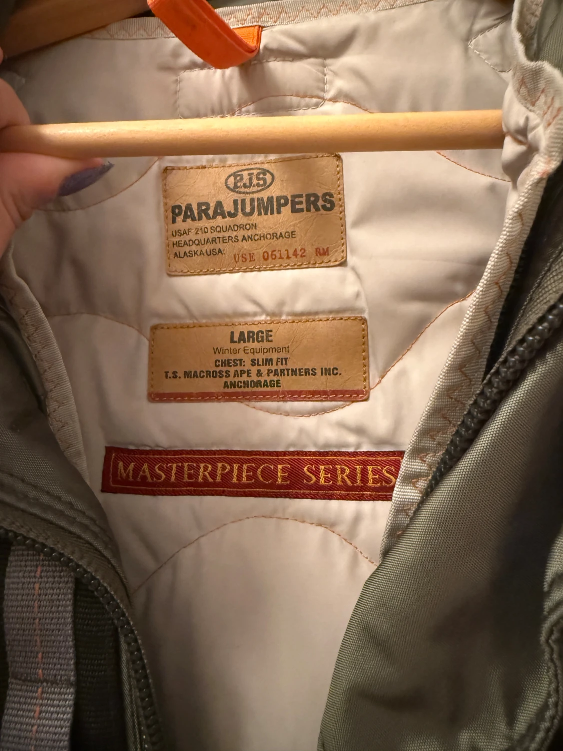 Parajumpers grön vinterjacka L - 3