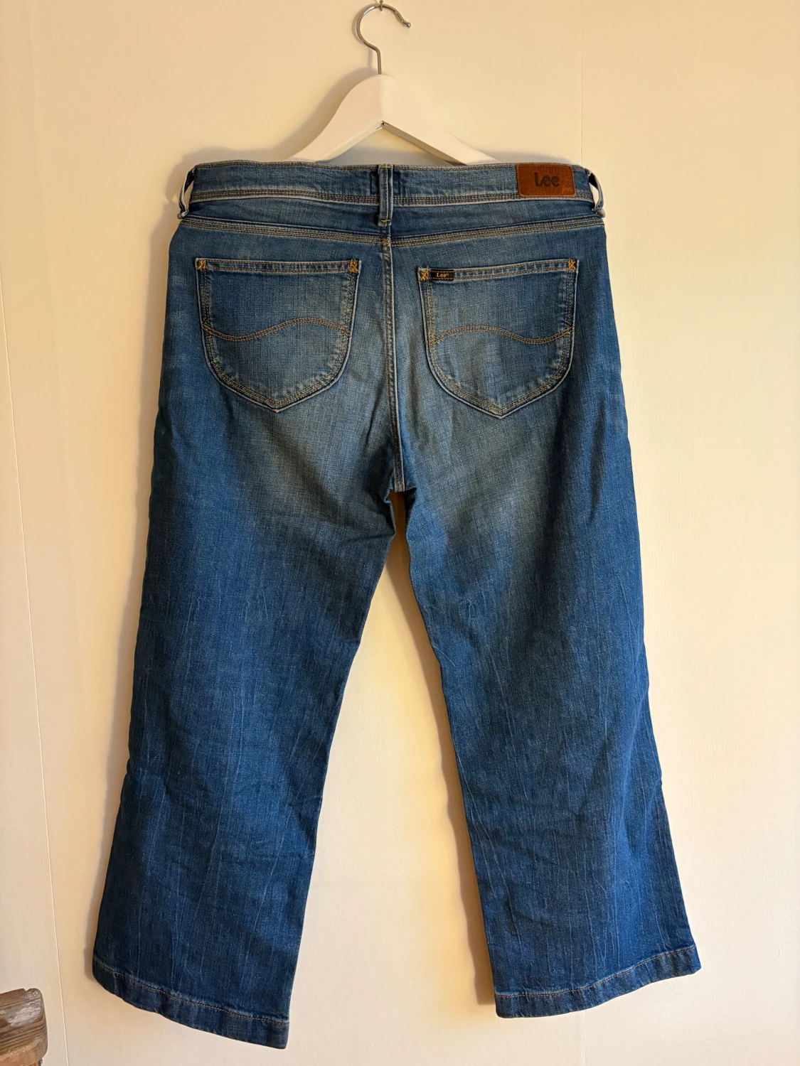 Blå Lee jeans med raka ben - 2