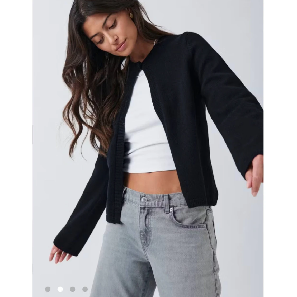 Svart kofta från gina tricot
