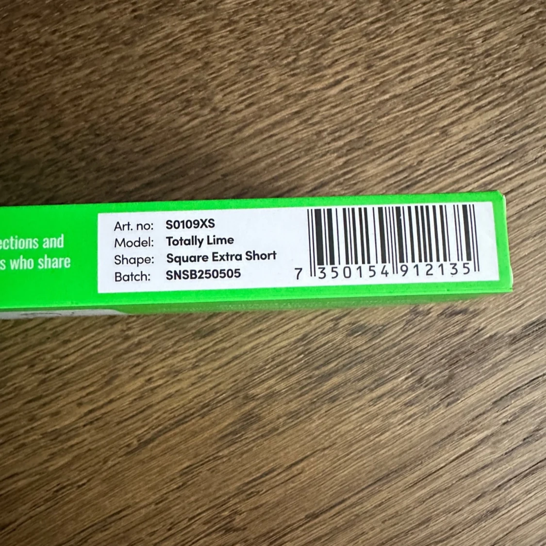 Switch Nails Totally Lime Square Extra Short - 1