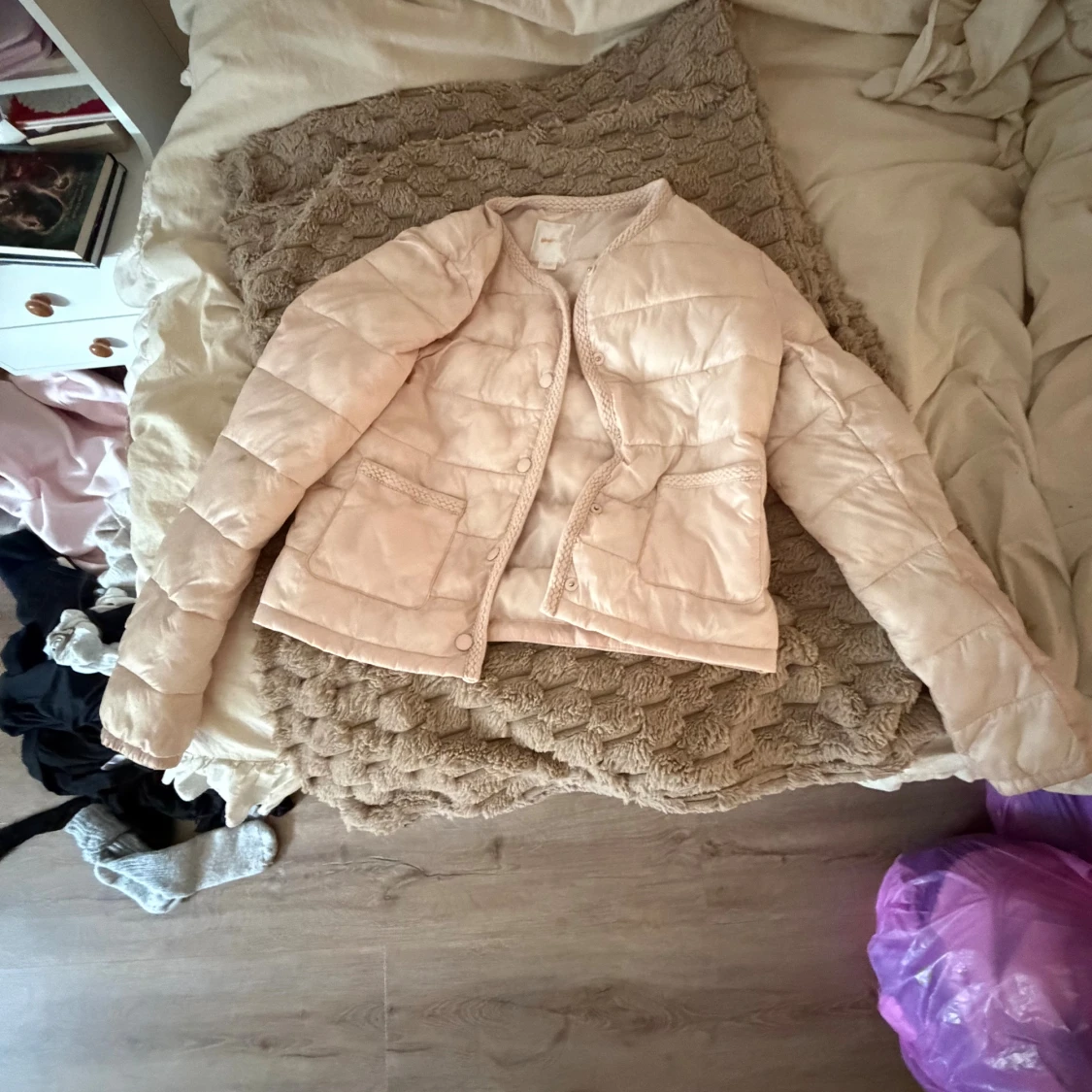 Rosa jacka från Gina stl 158/164