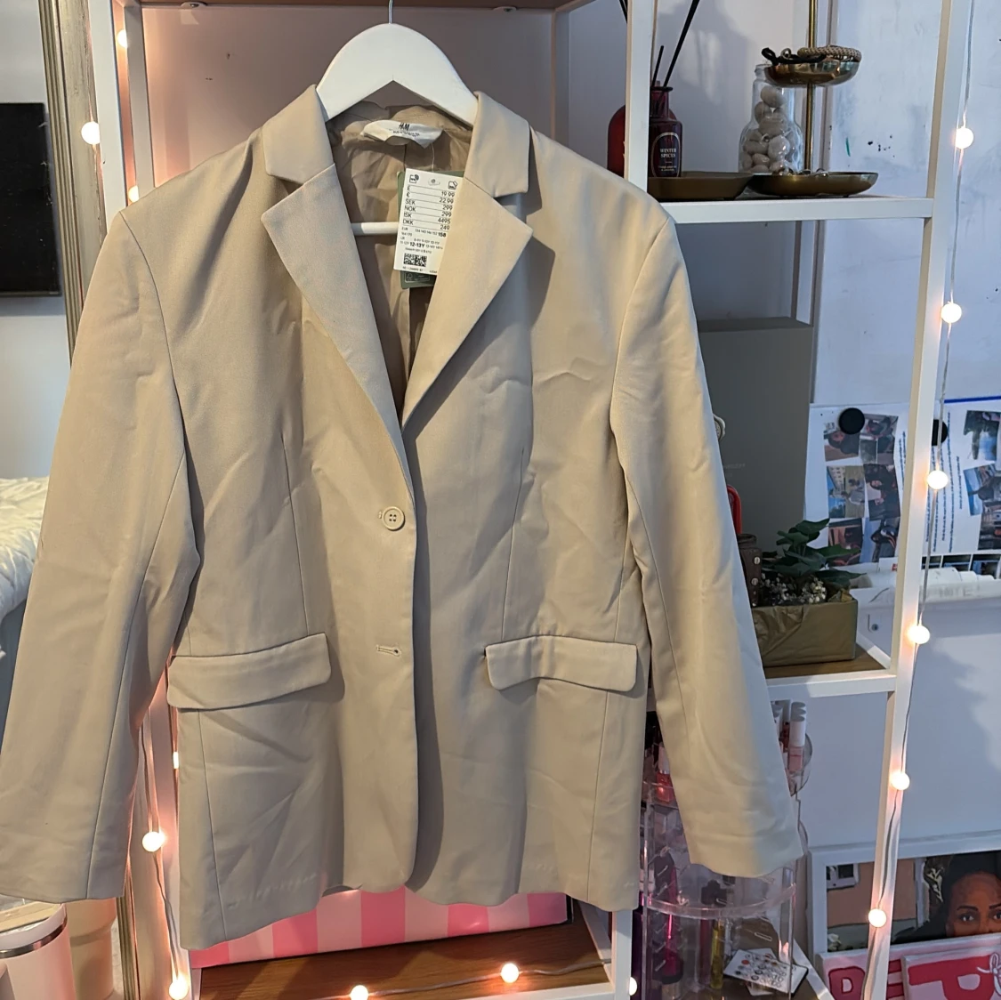 Beige kavaj från H&M, storlek 158 - 1