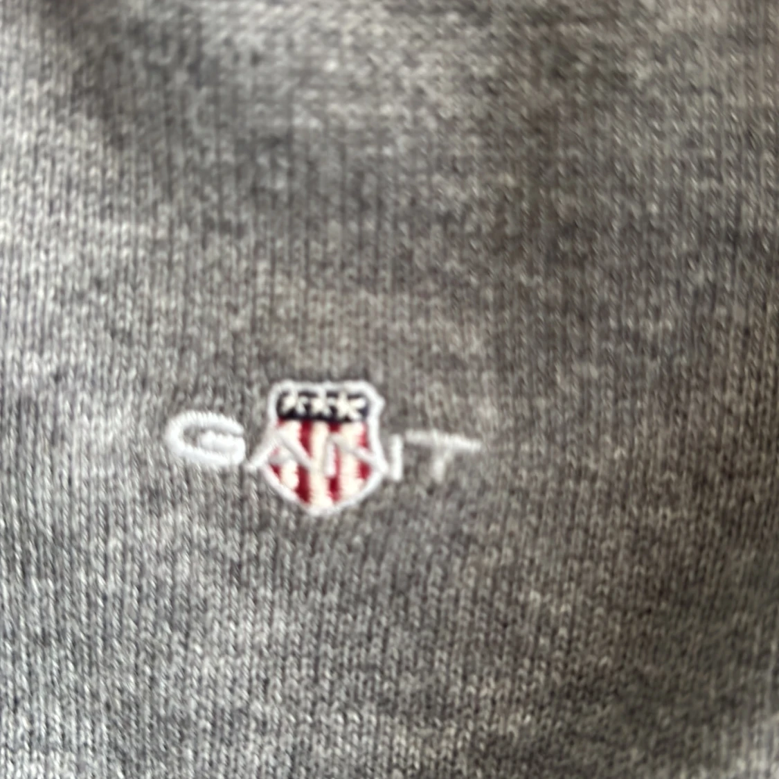 Grå half zip tröja  - 3