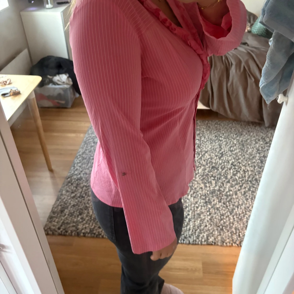 Rosa randig blus från Orsay - 1